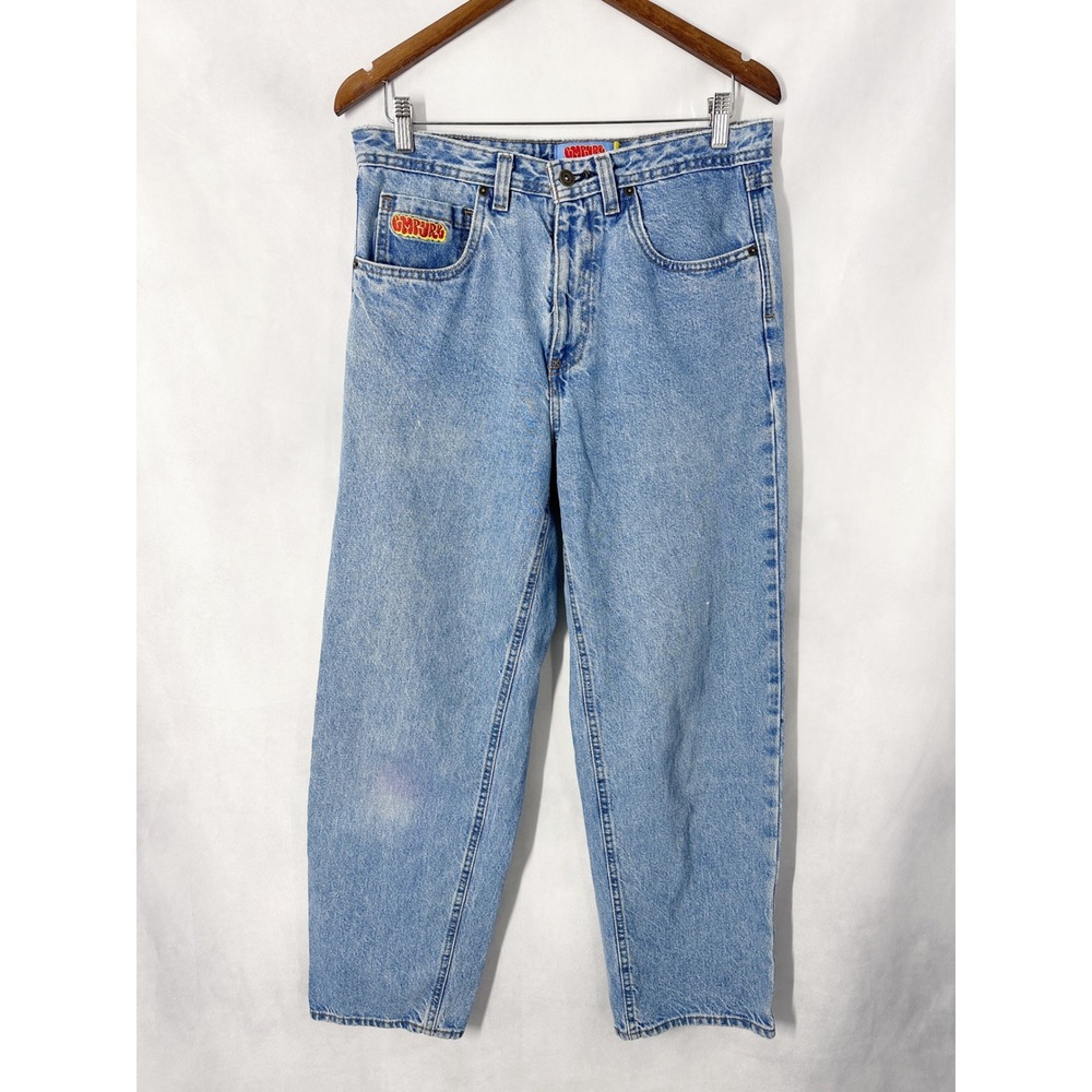 90s Vintage Empyre Light Wash Relaxed Fit Blue Jeans Size 30 Wiast 28 Inseam